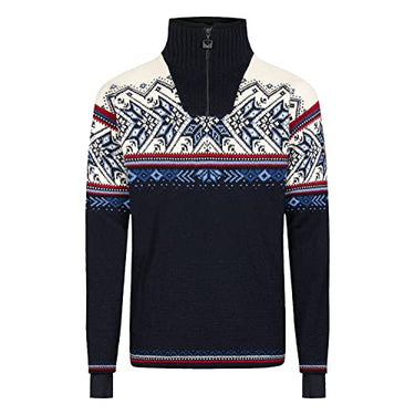 Dale of Norway Vail Wetterfester Herren Pullover - 100% Leichter Woll-Skisweater - Winddichter Wollpullover für Männer, Schwarzer Sandstein, Mittel im Sale